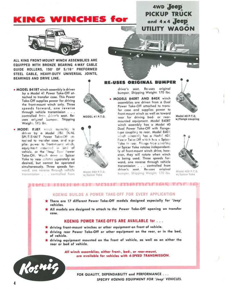 Koenig "King" Winches The CJ2A Page Forums Page 1